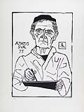 GERHARD MARCKS, Self-portrait, woodcut